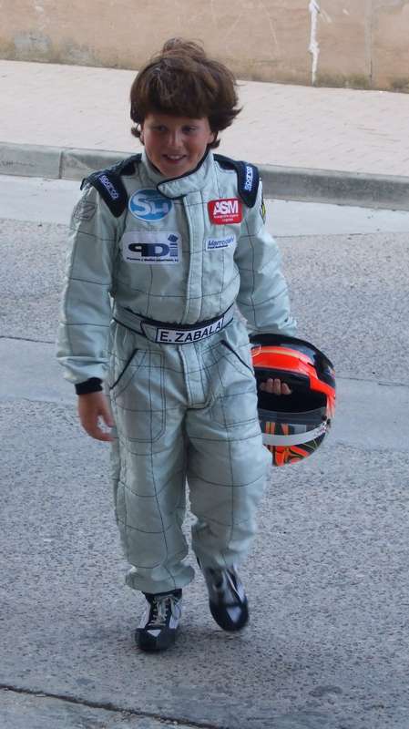 El joven piloto navarro de karts Erik Zabala finaliza quinto en el Open RACC